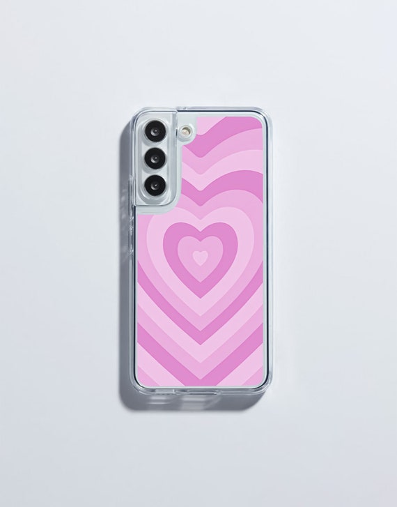Y2k Aesthetic Indie Heart Clear Phone Case for Samsung Galaxy S24