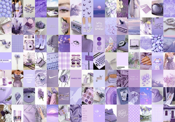 Download Purple Aesthetic Collage Love Yourself Wallpaper