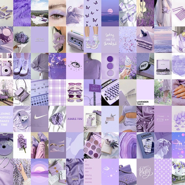 Purple Wall Collage - Etsy