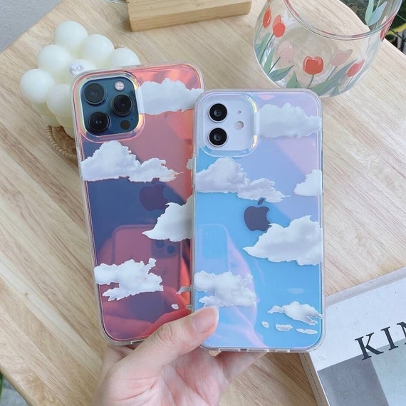 Pink Scenery Aesthetic Clear Case for iPhone X XR XS SE 7 8 11 12 13 14 15  Pro Mini Plus Pro Max