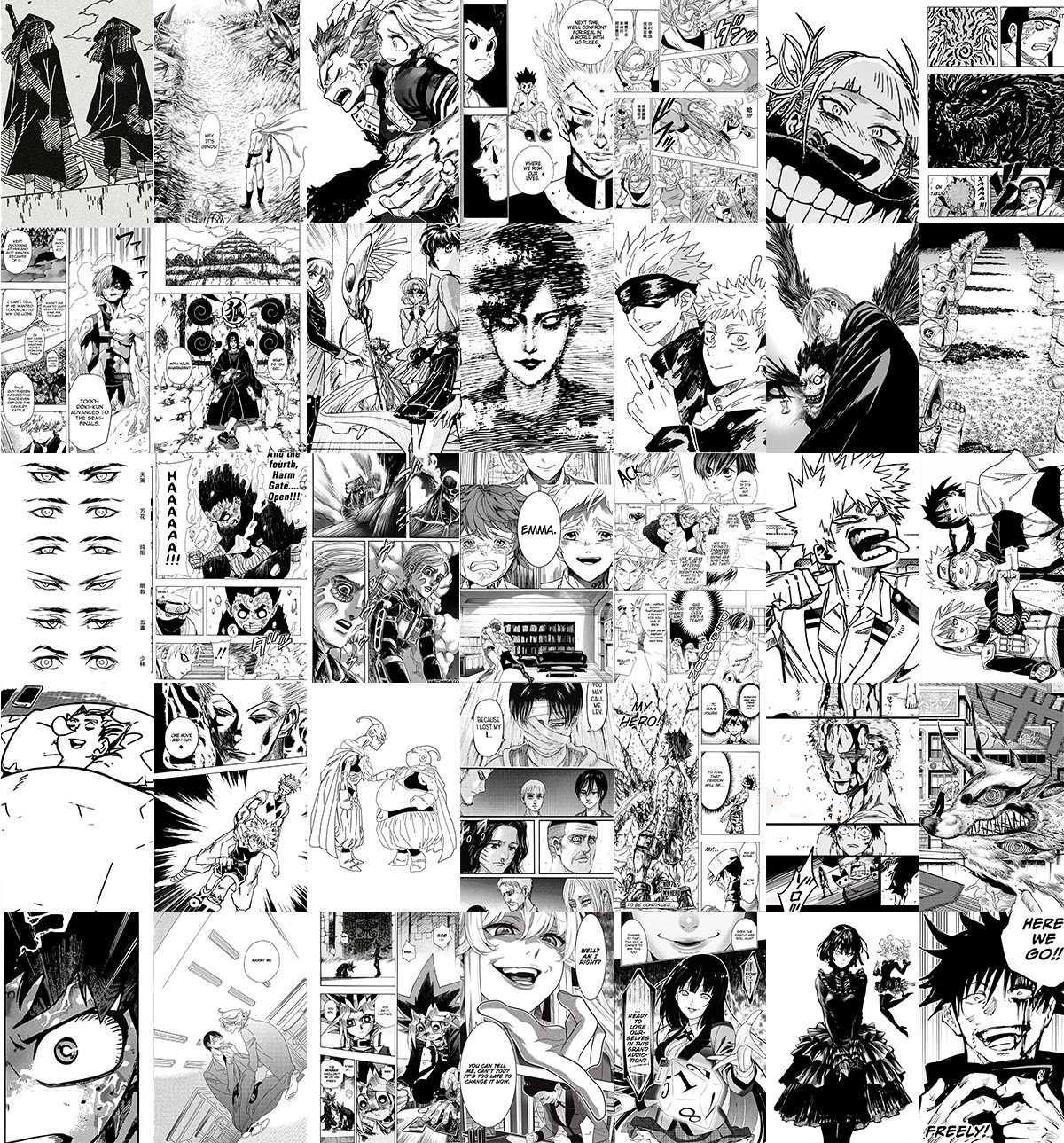 140 Manga Panels Wall Collage Kit digital Download, Manga/anime Wall  Collage, Manga Aesthetic Collage, Anime Wall Collage, Dorm Room Decor -   Israel