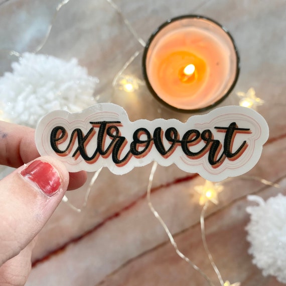 Extrovert Clear Vinyl Sticker - Etsy