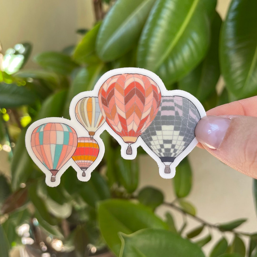 Hot Air Balloon Vinyl Sticker - Etsy Australia