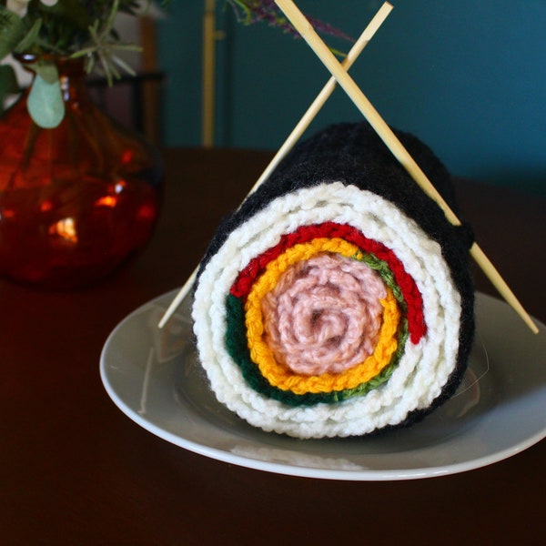 Crocheted food scarf