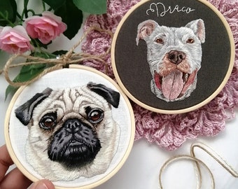 Custom embroidered dog portrait , Dog embroidery, Custom portrait, Dog art, Portrait commission, Dog commission, Dog portrait embroidery