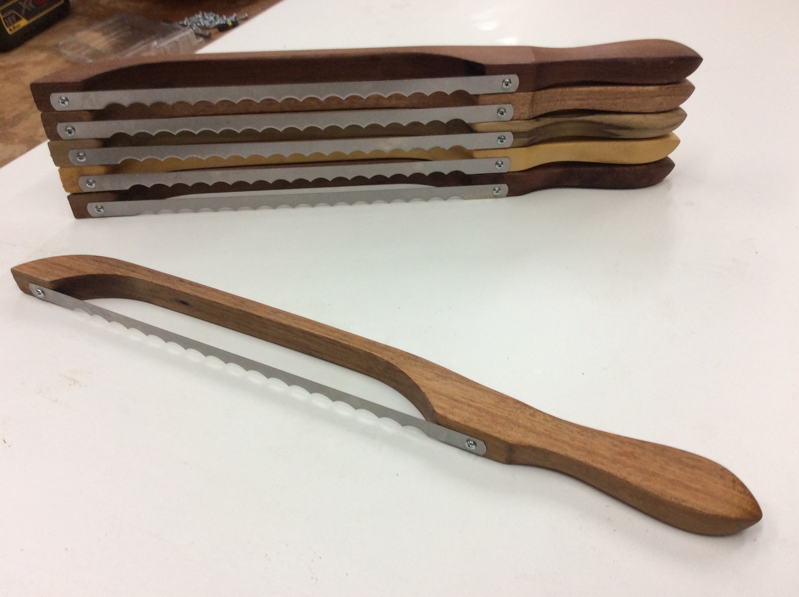 Knife Bread Knife Fiddle Bow Bread Knife Knife Wooden Knife Etsy