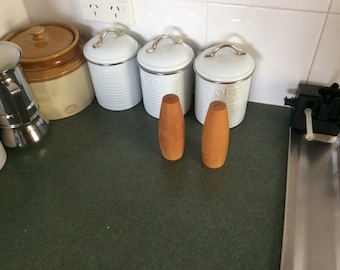 Handcrafted Salt and Pepper Shakers Australian Made Tasmanian Timbers Buy From the Craftsman