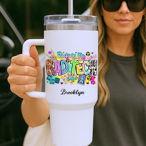 Personalized Radiologist Tumbler - 40 oz | Xray Tech Gifts Cup | Gift for Xray Tech | Funny Radiologist Gift with Name | Grad Gifts
