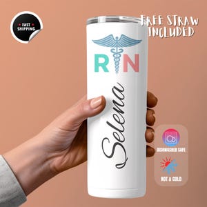 Personalisierte Krankenschwester Becher | | Geschenk für Krankenschwester | Nursing School Geschenk | RN Becher | RN Becher Personalisiert | RN Grad Geschenk | Dipl. Krankenschwester
