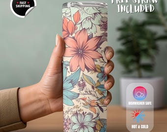 Vaso floral / Vaso de flores silvestres / Flores silvestres / Arte botánico / Vaso floral bohemio / Día de la Madre / Vaso bohemio / Amante de la jardinería