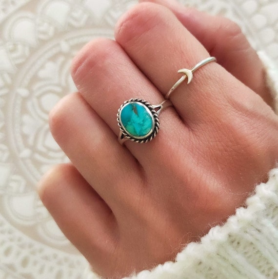 Dainty Rings Silver, Mojave Copper Oyster Turquoise Ring, Marquise Turquoise  Ring, 925 Solid Silver Ring, Minimalist Ring, Ring For Women, Handmade Ring  For Women, Turquoise Ring, Promise Gift - Yahoo Shopping