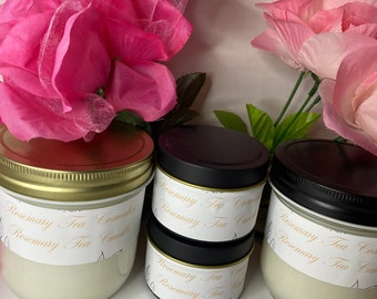 4oz Rosemary Tea Cosmetics Signature Candle