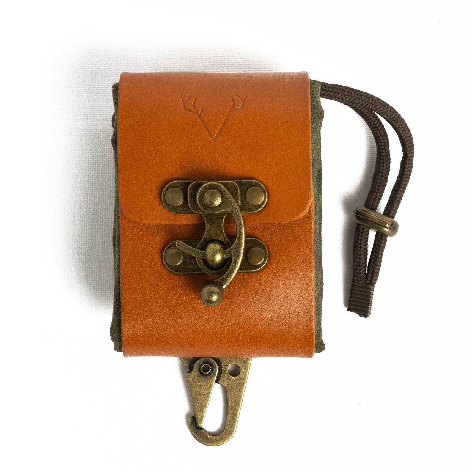 Foraging Pouch Belt Bag With Waxed Canvas and Leather Etsy