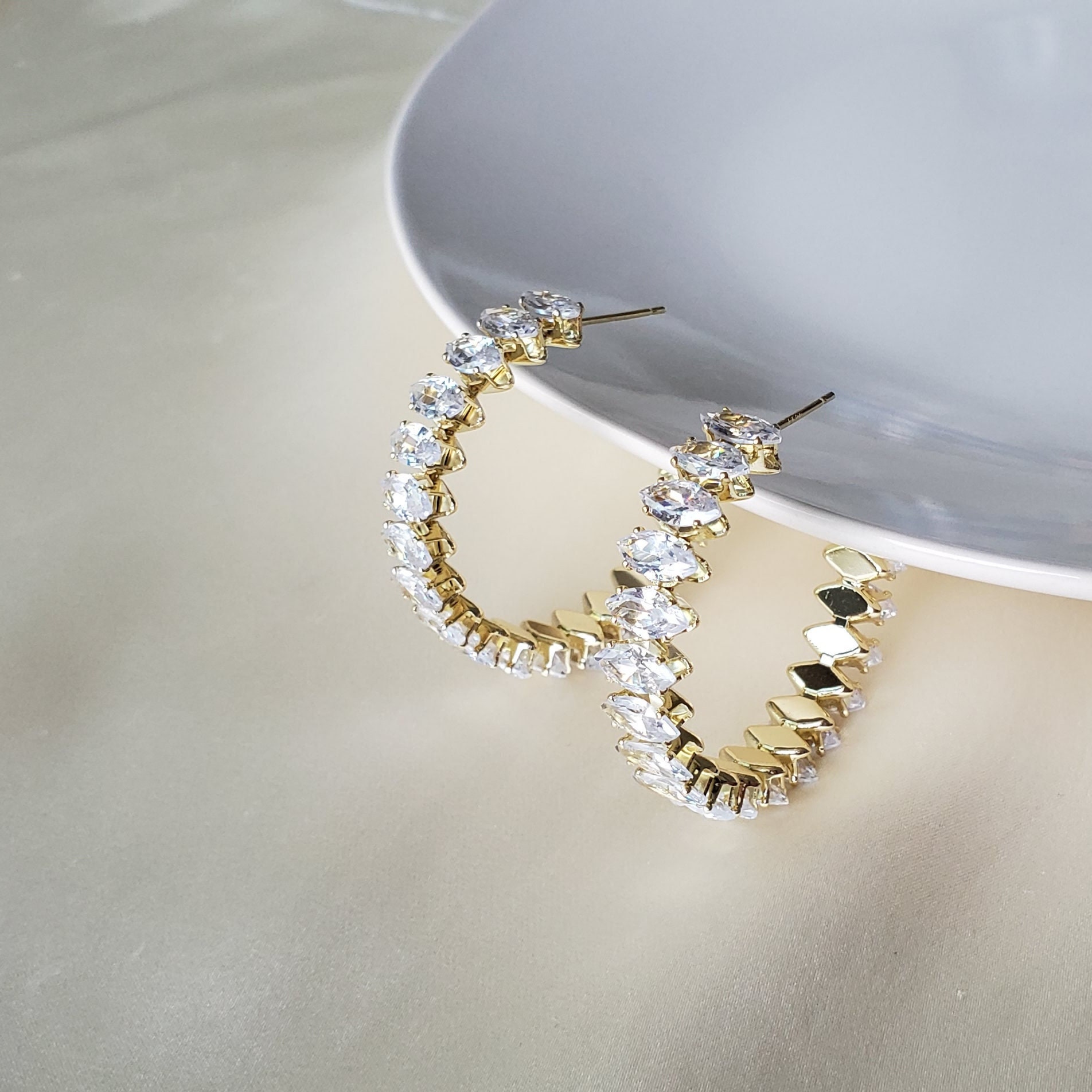 Dangle Earrings Jewelry Rhinestone Long Chain Trendy Evening Dress  Statement  eBay