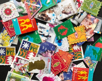 Dutch Christmas postal stamps - Netherlands - mixed for collectors, art and craft, gift