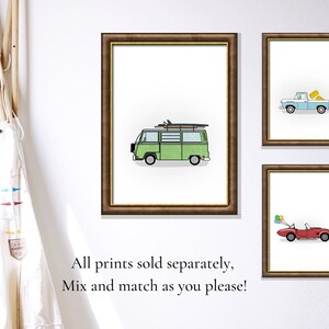 Green Bus Digital Download Printable Artwork