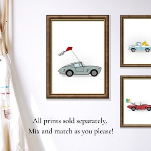 Grey Car Digital Download Printable Artwork