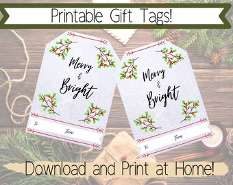 Christmas Tags Printable