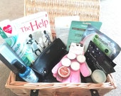 Luxury Wicker Pamper Hamper with Book Pamper Gift Mother 39 s Day Gift Lockdown Gift Spa at Home Relaxing Gifts
