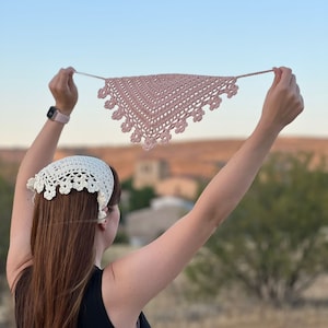 Bandana Daisy digital pattern / Crochet pattern SPANISH ONLY