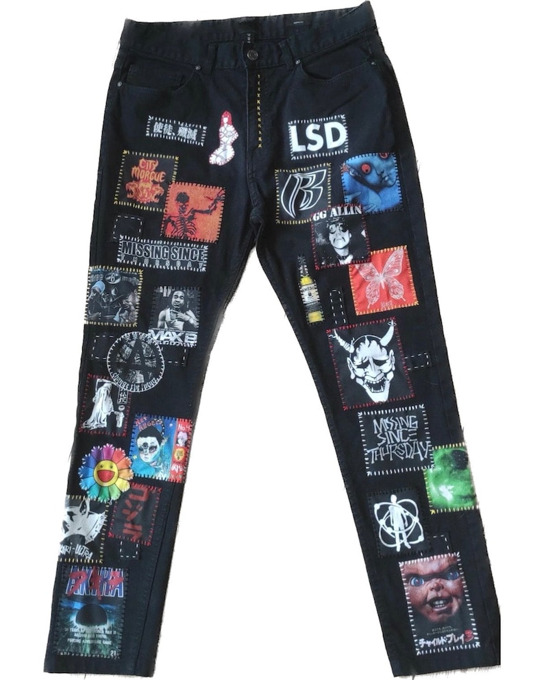 Zillakami Sosmula maßangefertigte City Kimono MST vermisste seit Do gestickter Jeans Bild 1