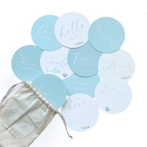 Baby Milestone Card Set | Photo Prop | Swaddle Blanket