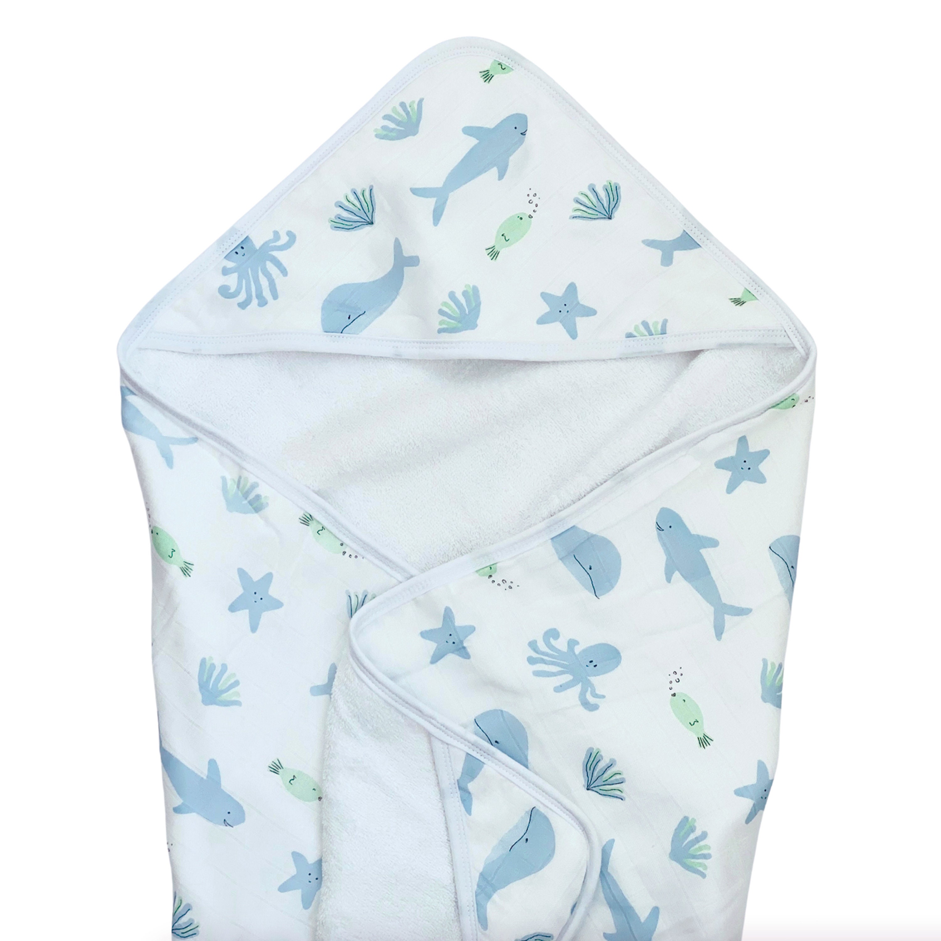 Under the Sea Baby Shower Gift Set Bamboo Muslin Swaddle - Etsy