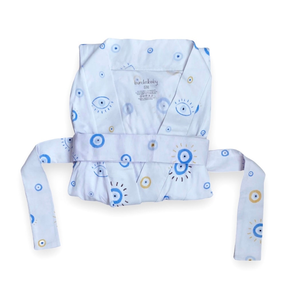 Evil Eye Bamboo Robe, Short Robe, Pocket Robe, Evil Eye Cover Up, Evil ...