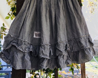 Jenny style striped linen petticoat