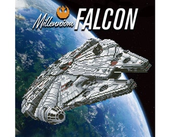 Millennium Falcon DIAMOND DOTZ, Star Wars Corellian YT 1300, 5D Diamond Painting Kit, Diamond Painting, Diamond Art