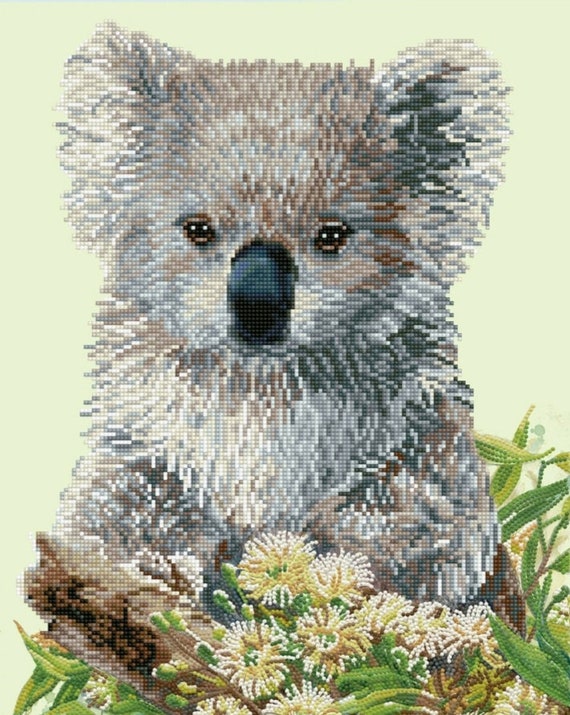 DIAMOND DOTZ koala & Eucalyptus Blossom 5D Diamond Painting Kit, Native  Australian Animals, Flora and Fauna, Koala, Diamond Art Kit 