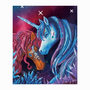 Magical Unicorn Diamond Painting Cross Stitch Kit Square/round 