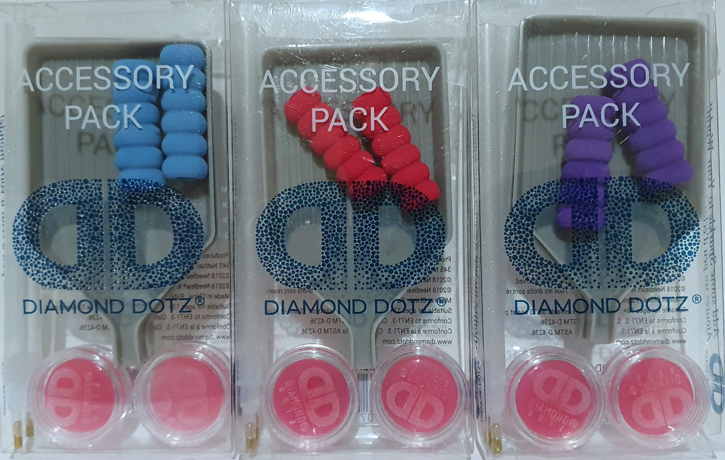 Diamond DOTZ Accessory Pack, 2 Pack Diamond Painting Tools Accessories, 2 X  Stylus Drill Pens, 2 X Trays, 2 X Comfort Grips, 2 X Wax Caddy -   Denmark