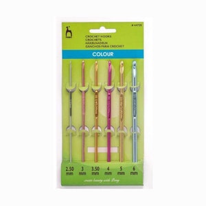 Pony Bamboo Grip Crochet Hook Set: Set of 5 , 2.00, 2.50, 3.00, 3.50 &  4.00mm, Gift Set 