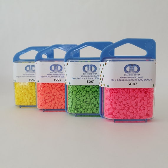 DIAMOND DOTZ Neon Drills, Fluro Drills, Bright Colours, 5D Diamond Painting, Dotz Beads, Diamond Art