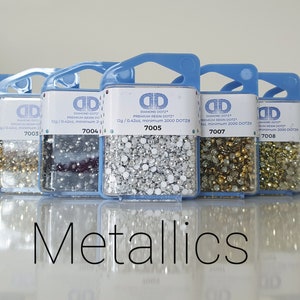 DIAMOND DOTZ Metallics, 2000pc Drills, Gold, Silver, Platinum, Pewter, Prism Diamond Painting Dotz, Diamond Art