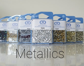 DIAMOND DOTZ Metallics, 2000pc Drills, Gold, Silver, Platinum, Pewter, Prism Diamond Painting Dotz, Diamond Art