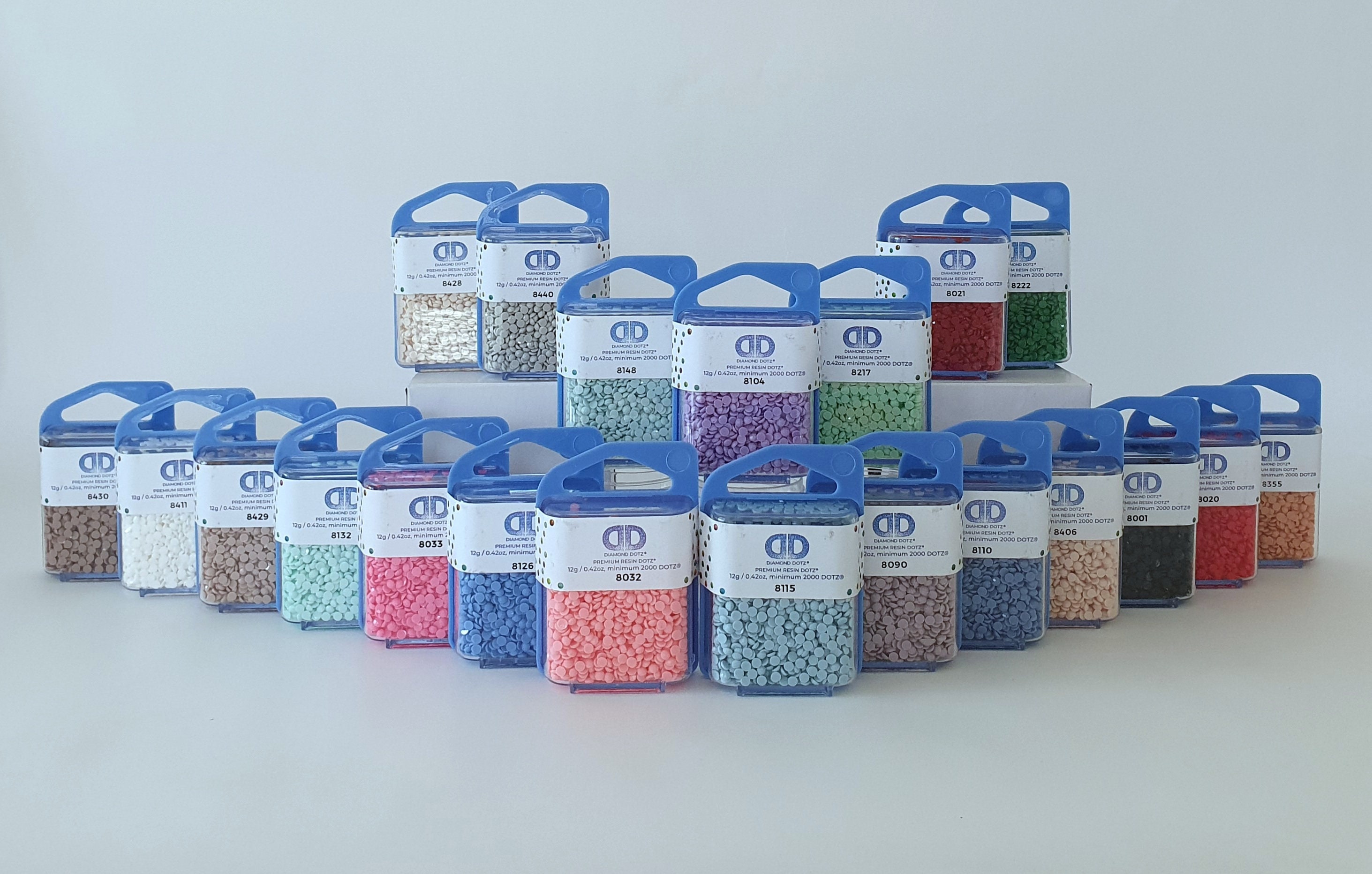 Diamond Dotz Dots Painting Beads Freestyle 20 Colors Round Faceted