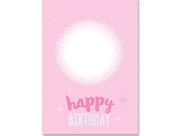 DIAMOND DOTZ Greeting Card "Happy Birthday Sparkle" 5D Diamond Painting Kit, DIY Personalised Birthday Card Kit, Special Occassion Card