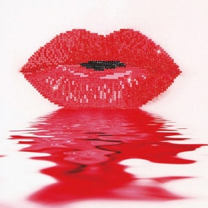 Diamond Dotz &quot;Hot Lips”, 5D Diamond Painting Kit, Diamond Painting, Diamond Art Kit, Diamond Embroidery