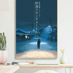 5 Centimeters Per Second Poster Canvas Movie Poster Unframe Etsy