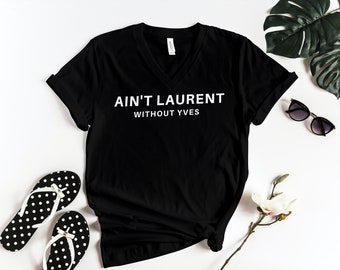 saint laurent t shirt etsy