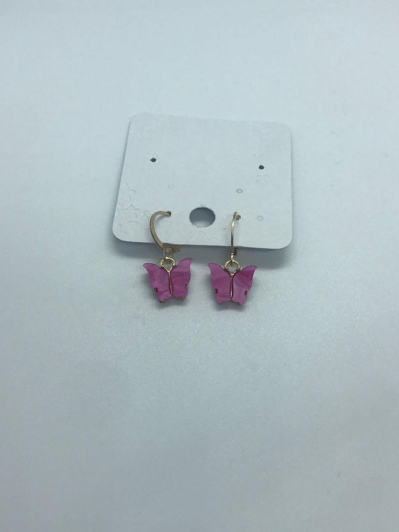 Butterfly clip on earrings