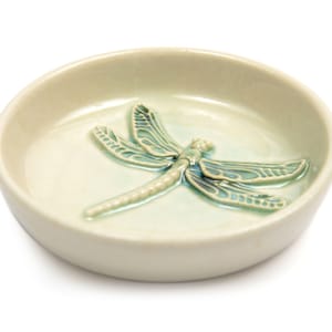 Handmade pottery UK, pottery soap dish, eco-friendly gift, dragonfly gift, ecofriendly housewarming gift, gift for vegans, pottery dish
