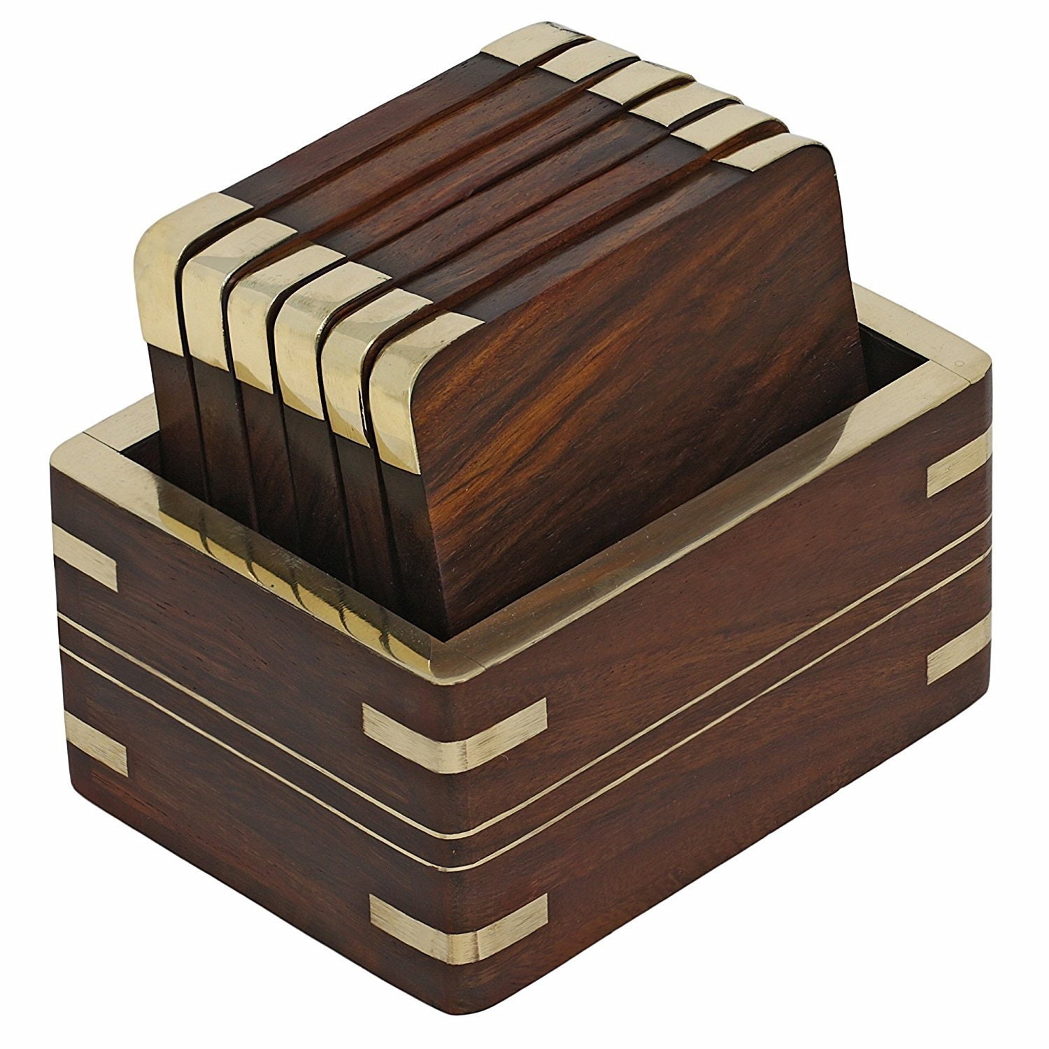Wooden Drink Coasters Wood Table Coaster Set of 6 for Tea Cups Etsy