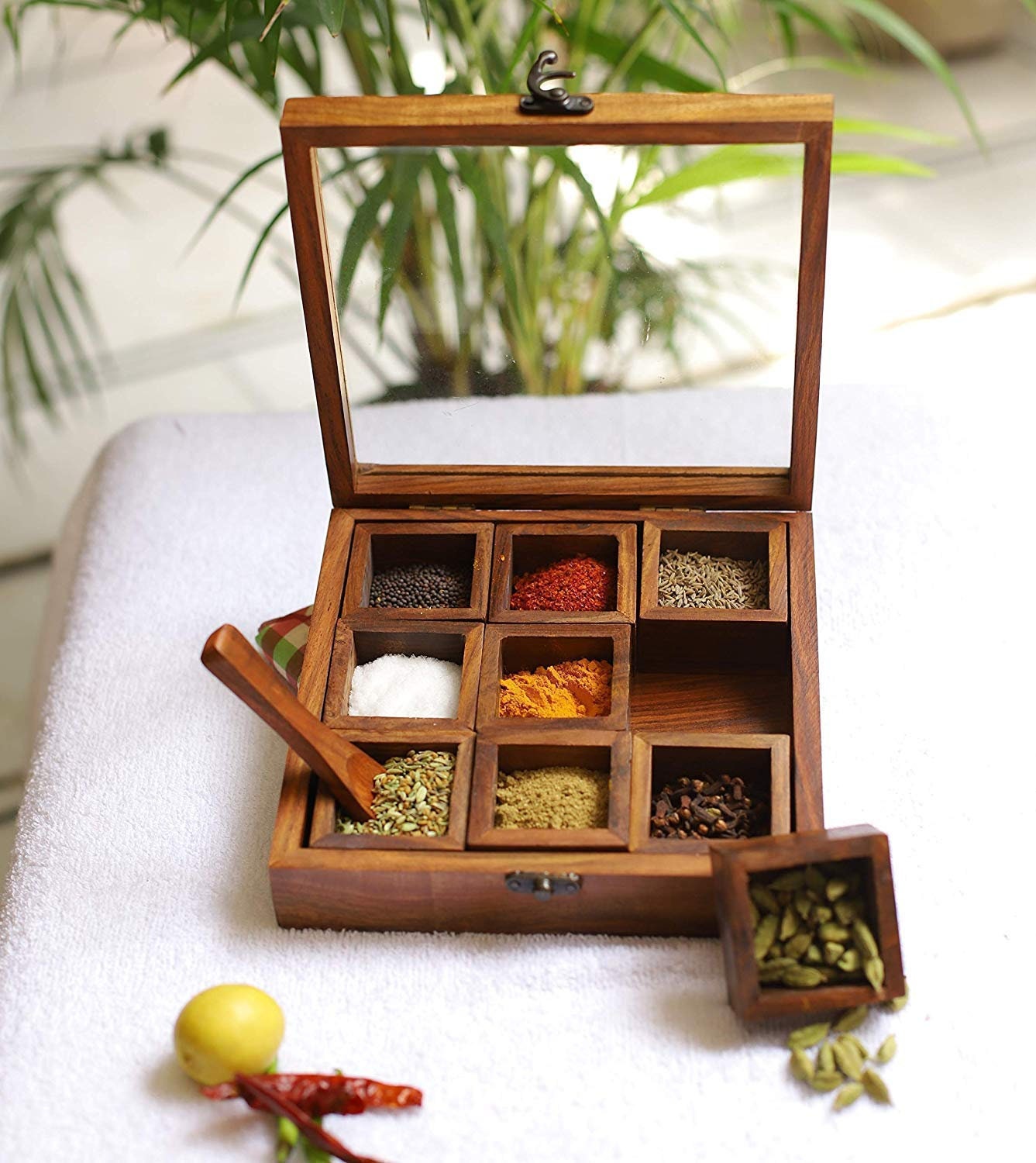Fully Handmade Wooden Masala Box for Kitchen Masala Container Etsy