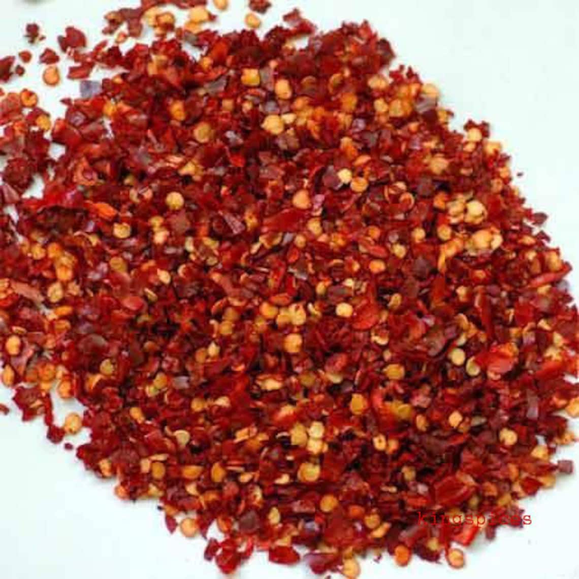 Premium Organic Chilli Flakes Dried Red Chilli Flakes Red Etsy