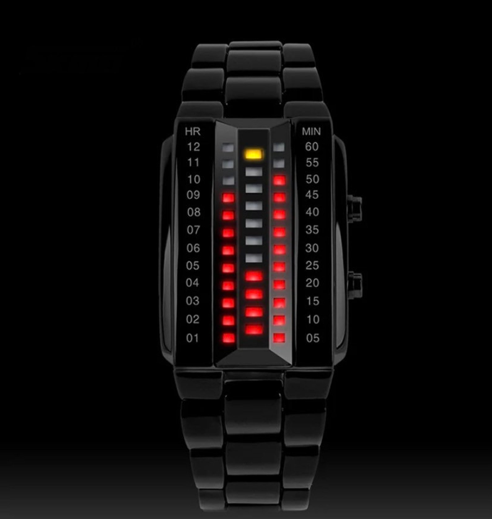 Mens Binary Red LED Watch Mens Watch Gift for Him Etsy