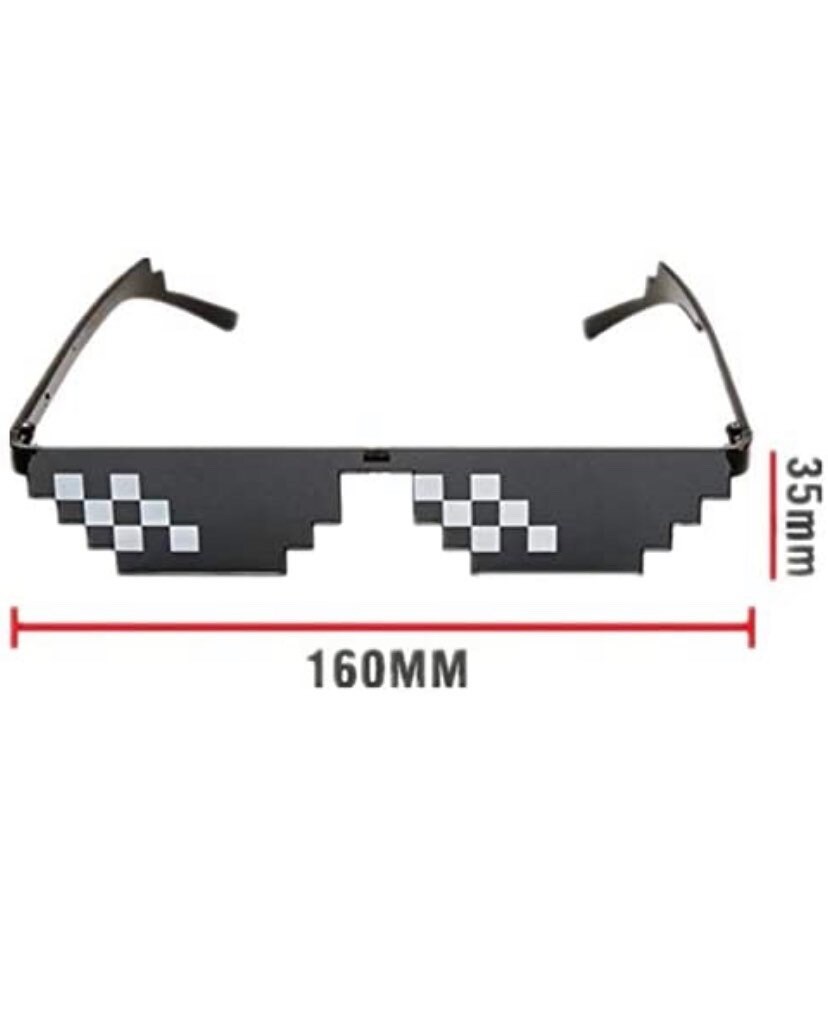 Thug Life Pixel Minecraft Occhiali da sole Anime Sunglasses | Etsy Italia