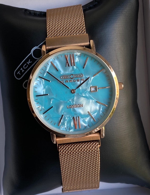 rose gold seashell watch